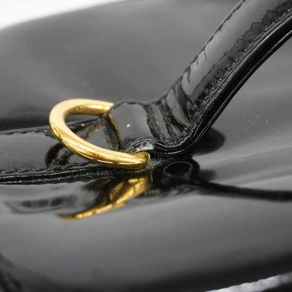 CHANEL Black Patent Leather Vanity Bag - Picture 15 of 16
